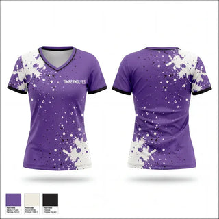 Womens Short Sleeve Vneck Shirt, Timberwolves, Baseball, Teamtime, Team time, sublimation, custom sports apparel, team uniforms, spirit wear, spiritwear, sports uniforms, custom shirts, team store, custom team store, fundraiser sports, apparel fundraiser