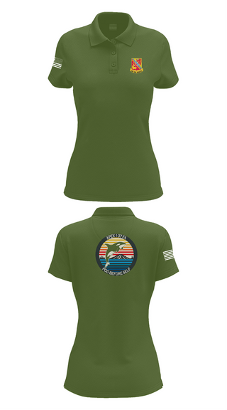 Womens Short Sleeve Performance Polo, A BTRY, 1-37FAR, , Teamtime, Team time, sublimation, custom sports apparel, team uniforms, spirit wear, spiritwear, sports uniforms, custom shirts, team store, custom team store, fundraiser sports, apparel fundraiser