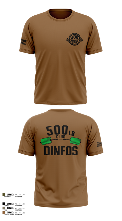DINFOS 1000LB Club 26968217 Short Sleeve Performance Shirt - 15