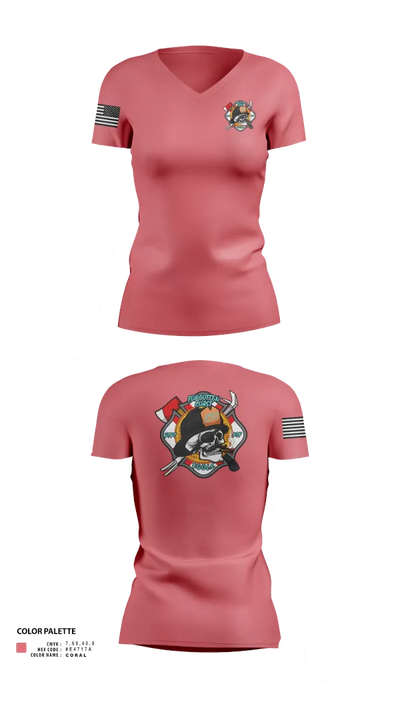 Forgotten Coast F.O.O.L.S. 45803403 Women's Short Sleeve V-neck Shirt - 21