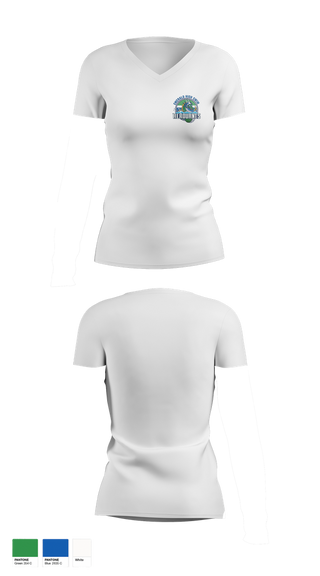 Womens Short Sleeve Vneck Shirt, Emerald High Swim Aeroaunts, Swimming, Teamtime, Team time, sublimation, custom sports apparel, team uniforms, spirit wear, spiritwear, sports uniforms, custom shirts, team store, custom team store, fundraiser sports, apparel fundraiser
