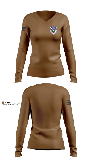 Womens Long Sleeve Vneck Shirt, Dog Company, Army, Teamtime, Team time, sublimation, custom sports apparel, team uniforms, spirit wear, spiritwear, sports uniforms, custom shirts, team store, custom team store, fundraiser sports, apparel fundraiser