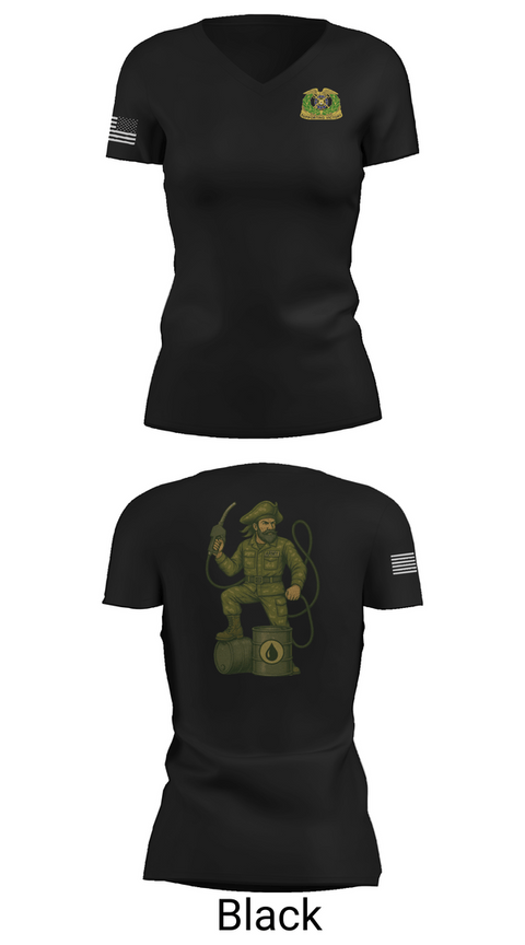 Womens Short Sleeve Vneck Shirt, 877th Quartermaster Company, Army, Teamtime, Team time, sublimation, custom sports apparel, team uniforms, spirit wear, spiritwear, sports uniforms, custom shirts, team store, custom team store, fundraiser sports, apparel fundraiser