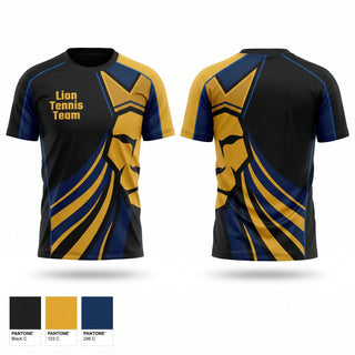 Football Jersey, Lion Tennis Team, Tennis, Teamtime, Team time, sublimation, custom sports apparel, team uniforms, spirit wear, spiritwear, sports uniforms, custom shirts, team store, custom team store, fundraiser sports, apparel fundraiser
