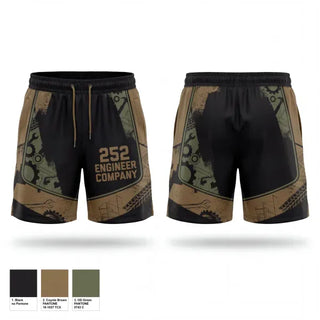 Athletic Shorts With Pockets, 252 Engineer Company, Army, Teamtime, Team time, sublimation, custom sports apparel, team uniforms, spirit wear, spiritwear, sports uniforms, custom shirts, team store, custom team store, fundraiser sports, apparel fundraiser