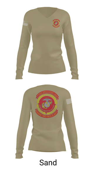 Womens Long Sleeve Vneck Shirt, Det ‘A’ 2nd FSSG, , Teamtime, Team time, sublimation, custom sports apparel, team uniforms, spirit wear, spiritwear, sports uniforms, custom shirts, team store, custom team store, fundraiser sports, apparel fundraiser