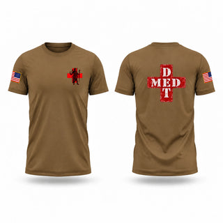 Old School Cotton Feel Shirt, VTARNG MED DET, Army, Teamtime, Team time, sublimation, custom sports apparel, team uniforms, spirit wear, spiritwear, sports uniforms, custom shirts, team store, custom team store, fundraiser sports, apparel fundraiser