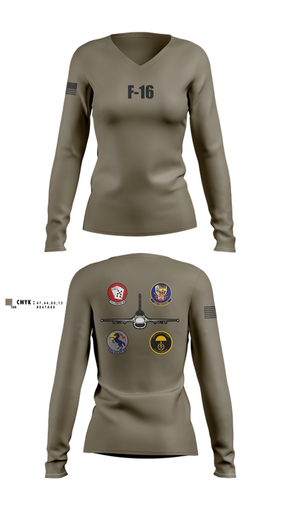 20 OSS Women's Long Sleeve V-neck Shirt - 2