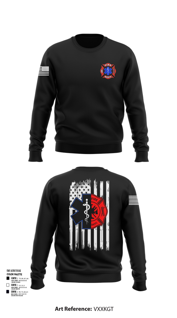 Crew Neck Sweatshirt, Station 31, Fire Department, Teamtime, Team time, sublimation, custom sports apparel, team uniforms, spirit wear, spiritwear, sports uniforms, custom shirts, team store, custom team store, fundraiser sports, apparel fundraiser