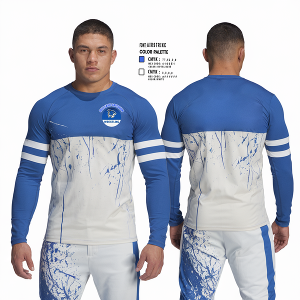 Long Sleeve Performance Shirt, Hilliard Davidson Wrestling, Wrestling, Teamtime, Team time, sublimation, custom sports apparel, team uniforms, spirit wear, spiritwear, sports uniforms, custom shirts, team store, custom team store, fundraiser sports, apparel fundraiser