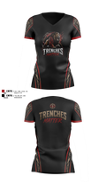 Trenches Matter Women's Short Sleeve V-neck Shirt - 3