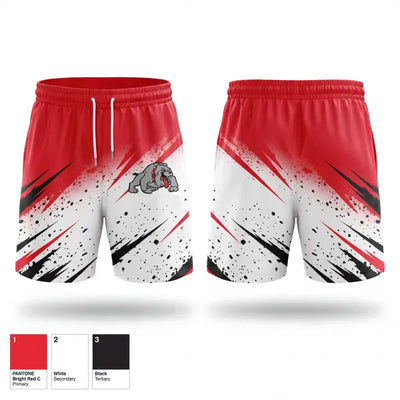 Quinter Bulldogs 54035034 Athletic Shorts With Pockets - 1