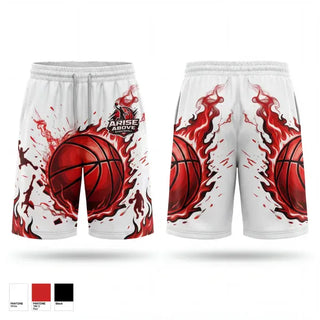Mens Reversible Basketball Shorts, Arise Above, Men's Basketball, Teamtime, Team time, sublimation, custom sports apparel, team uniforms, spirit wear, spiritwear, sports uniforms, custom shirts, team store, custom team store, fundraiser sports, apparel fundraiser