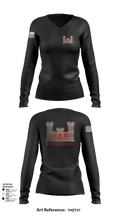 817th engineer sapper 48720796 Women's Long Sleeve V-neck Shirt - 52
