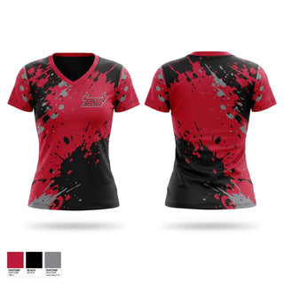 Womens Short Sleeve Vneck Shirt, South Stanly High School, Cross Country, Teamtime, Team time, sublimation, custom sports apparel, team uniforms, spirit wear, spiritwear, sports uniforms, custom shirts, team store, custom team store, fundraiser sports, apparel fundraiser