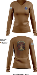 Det 17 45785529 Women's Long Sleeve V-neck Shirt - 3