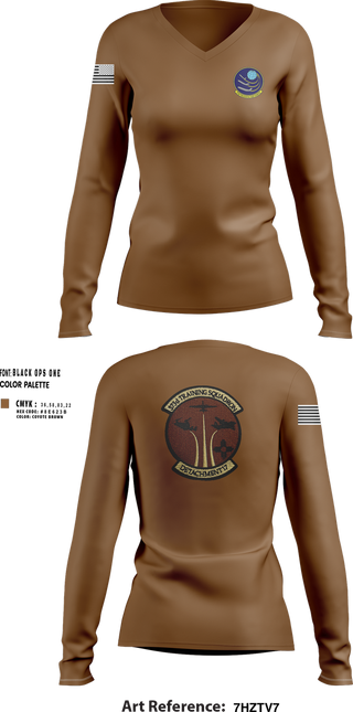 Womens Long Sleeve Vneck Shirt, Det 17, , Teamtime, Team time, sublimation, custom sports apparel, team uniforms, spirit wear, spiritwear, sports uniforms, custom shirts, team store, custom team store, fundraiser sports, apparel fundraiser