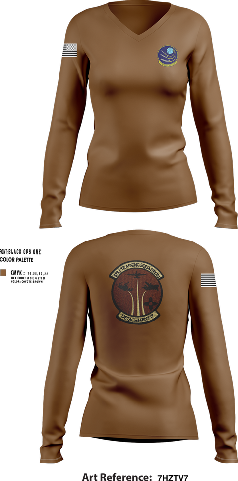 Womens Long Sleeve Vneck Shirt, Det 17, , Teamtime, Team time, sublimation, custom sports apparel, team uniforms, spirit wear, spiritwear, sports uniforms, custom shirts, team store, custom team store, fundraiser sports, apparel fundraiser