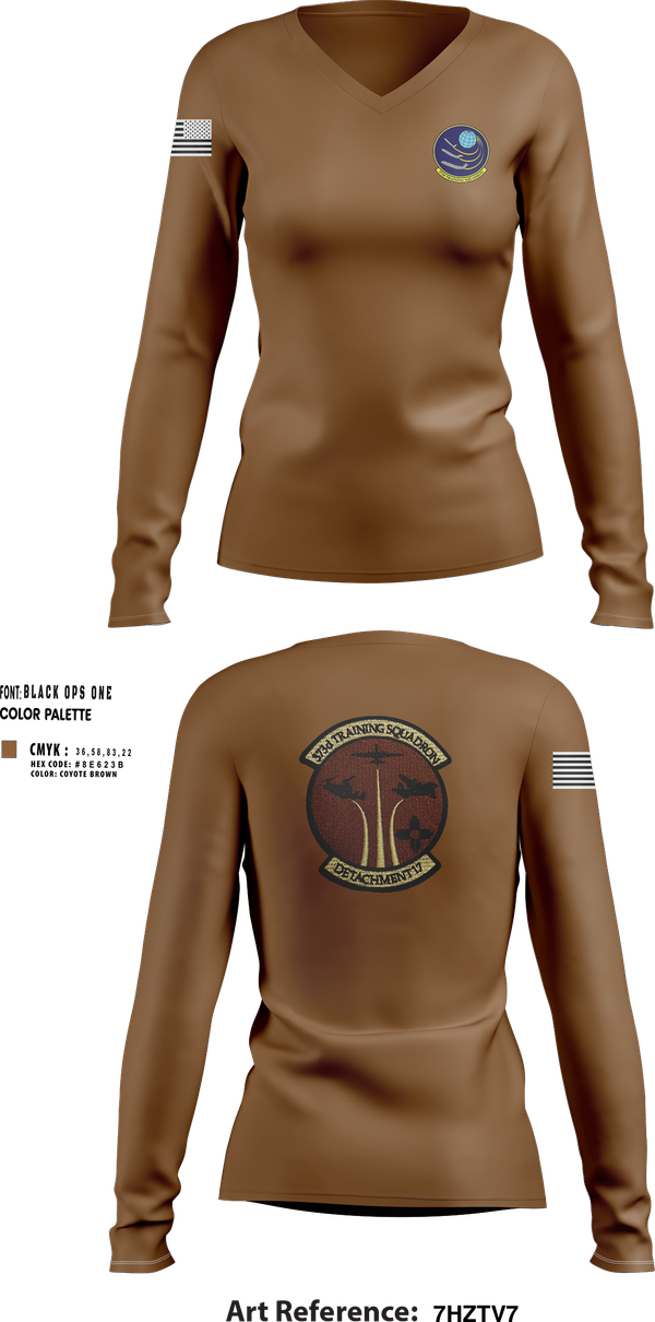 Womens Long Sleeve Vneck Shirt, Det 17, , Teamtime, Team time, sublimation, custom sports apparel, team uniforms, spirit wear, spiritwear, sports uniforms, custom shirts, team store, custom team store, fundraiser sports, apparel fundraiser