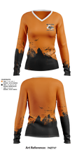 Weatherly Wreckers Cross Country 59450134 Women's Long Sleeve V-neck Shirt - 1