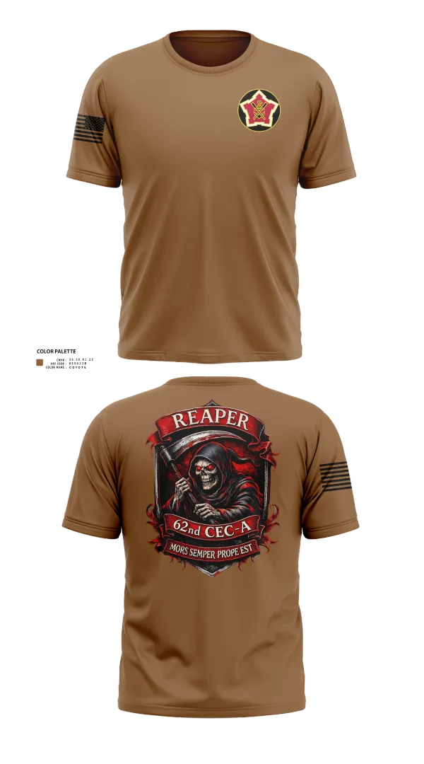 Short Sleeve Performance Shirt, 62ND CEC-A, Army, Teamtime, Team time, sublimation, custom sports apparel, team uniforms, spirit wear, spiritwear, sports uniforms, custom shirts, team store, custom team store, fundraiser sports, apparel fundraiser