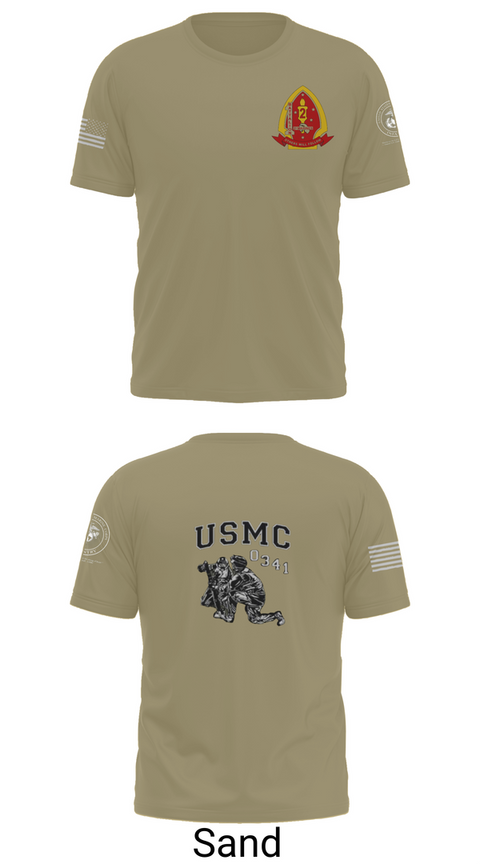Short Sleeve Performance Shirt, 1st Bn 2mar 2nd MarDiv, , Teamtime, Team time, sublimation, custom sports apparel, team uniforms, spirit wear, spiritwear, sports uniforms, custom shirts, team store, custom team store, fundraiser sports, apparel fundraiser