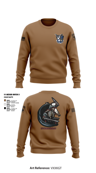 Crew Neck Sweatshirt, 2nd Flt Platoon, B/101 Avn Regt, 101st ABN DIV, , Teamtime, Team time, sublimation, custom sports apparel, team uniforms, spirit wear, spiritwear, sports uniforms, custom shirts, team store, custom team store, fundraiser sports, apparel fundraiser