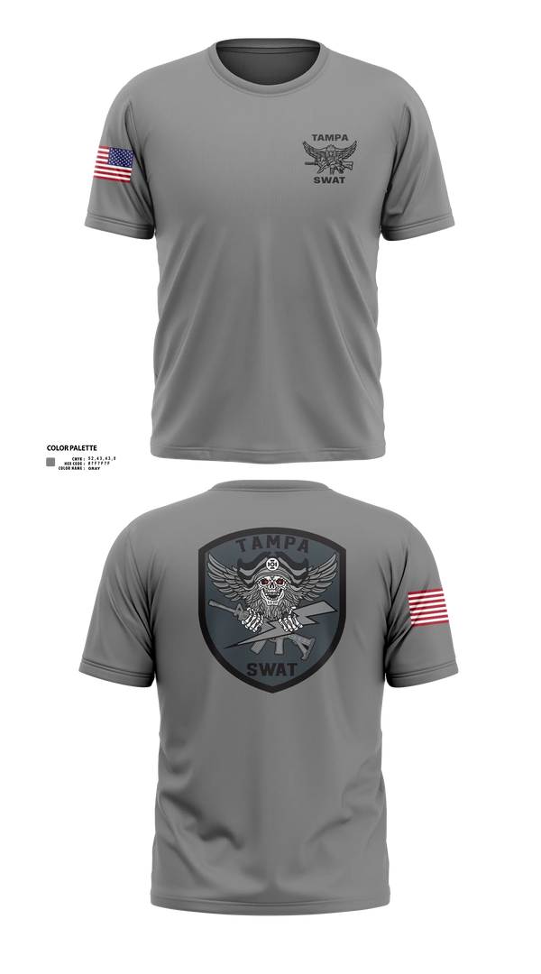 Short Sleeve Performance Shirt, Tampa SWAT, Police, Teamtime, Team time, sublimation, custom sports apparel, team uniforms, spirit wear, spiritwear, sports uniforms, custom shirts, team store, custom team store, fundraiser sports, apparel fundraiser