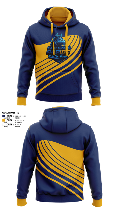 East Grand Rapids High School Water Polo 80527582 Hoodie - 3