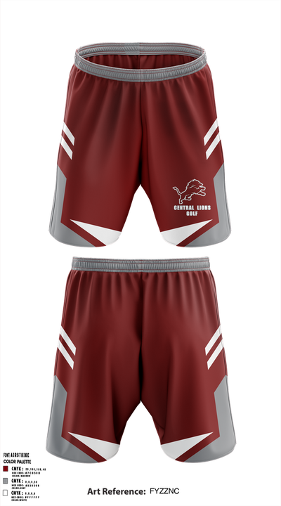 Central  Lions 90105846 Athletic Shorts With Pockets - 1