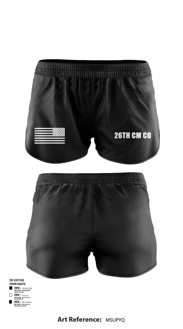 Ranger Panties, 26th CM Co, , Teamtime, Team time, sublimation, custom sports apparel, team uniforms, spirit wear, spiritwear, sports uniforms, custom shirts, team store, custom team store, fundraiser sports, apparel fundraiser