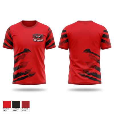 Carolina Track Hawks Soft Poly Tee Cotton Like Feel - 1