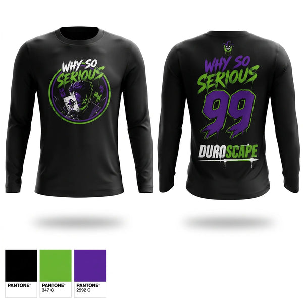 Long Sleeve Performance Shirt, Why So Serious, Softball, Teamtime, Team time, sublimation, custom sports apparel, team uniforms, spirit wear, spiritwear, sports uniforms, custom shirts, team store, custom team store, fundraiser sports, apparel fundraiser