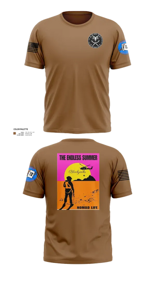 Old School Cotton Feel Shirt, A co 2-4GSAB, Army, Teamtime, Team time, sublimation, custom sports apparel, team uniforms, spirit wear, spiritwear, sports uniforms, custom shirts, team store, custom team store, fundraiser sports, apparel fundraiser