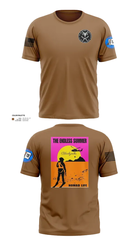 Old School Cotton Feel Shirt, A co 2-4GSAB, Army, Teamtime, Team time, sublimation, custom sports apparel, team uniforms, spirit wear, spiritwear, sports uniforms, custom shirts, team store, custom team store, fundraiser sports, apparel fundraiser