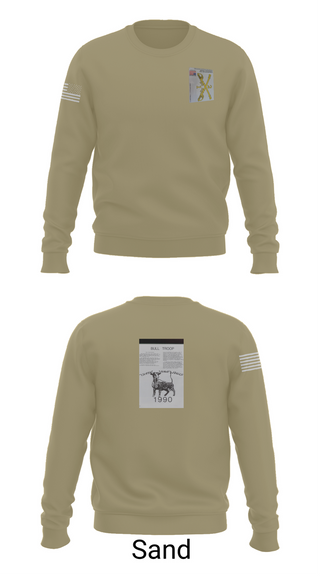 Crew Neck Sweatshirt, 2nd Armored Cavalry Regiment, , Teamtime, Team time, sublimation, custom sports apparel, team uniforms, spirit wear, spiritwear, sports uniforms, custom shirts, team store, custom team store, fundraiser sports, apparel fundraiser