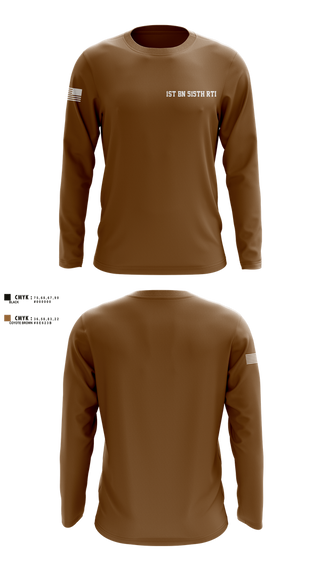 Long Sleeve Performance Shirt, 1st BN 515th RTI, Army, Teamtime, Team time, sublimation, custom sports apparel, team uniforms, spirit wear, spiritwear, sports uniforms, custom shirts, team store, custom team store, fundraiser sports, apparel fundraiser