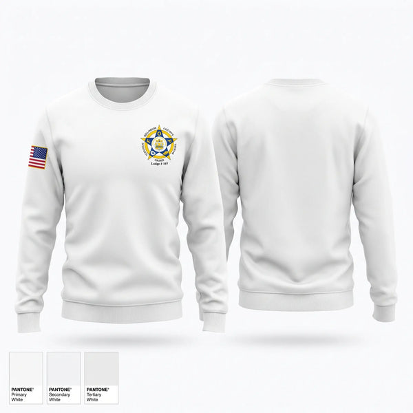 Crew Neck Sweatshirt, Williamson County Fraternal Order of Police, Police, Teamtime, Team time, sublimation, custom sports apparel, team uniforms, spirit wear, spiritwear, sports uniforms, custom shirts, team store, custom team store, fundraiser sports, apparel fundraiser