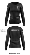 2/254 RTI Women's Long Sleeve V-neck Shirt - 14