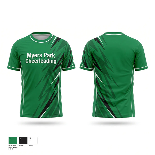 Short Sleeve Performance Shirt, Myers Park Cheerleading, Cheer, Teamtime, Team time, sublimation, custom sports apparel, team uniforms, spirit wear, spiritwear, sports uniforms, custom shirts, team store, custom team store, fundraiser sports, apparel fundraiser