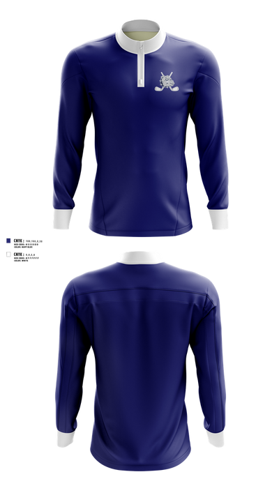 Rockland High School Golf 33140596 Quarter Zip Jacket - 101