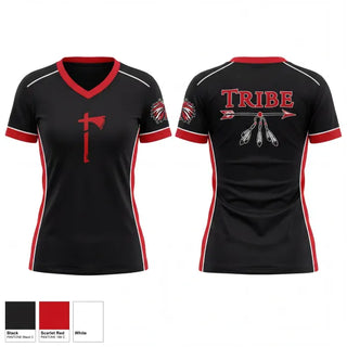 Womens Short Sleeve Vneck Shirt, Utah Tribe, Baseball, Teamtime, Team time, sublimation, custom sports apparel, team uniforms, spirit wear, spiritwear, sports uniforms, custom shirts, team store, custom team store, fundraiser sports, apparel fundraiser