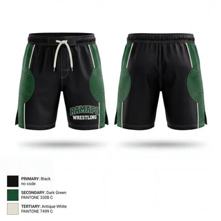 Fight Shorts, Ramapo Raiders, Wrestling, Teamtime, Team time, sublimation, custom sports apparel, team uniforms, spirit wear, spiritwear, sports uniforms, custom shirts, team store, custom team store, fundraiser sports, apparel fundraiser