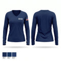 Rayne Police Department Women's Long Sleeve V-neck Shirt - 1