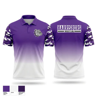 Short Sleeve Performance Polo, HARRISBURG Bulldogs, Wrestling, Teamtime, Team time, sublimation, custom sports apparel, team uniforms, spirit wear, spiritwear, sports uniforms, custom shirts, team store, custom team store, fundraiser sports, apparel fundraiser