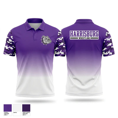 HARRISBURG Bulldogs Short Sleeve Performance Polo - 1