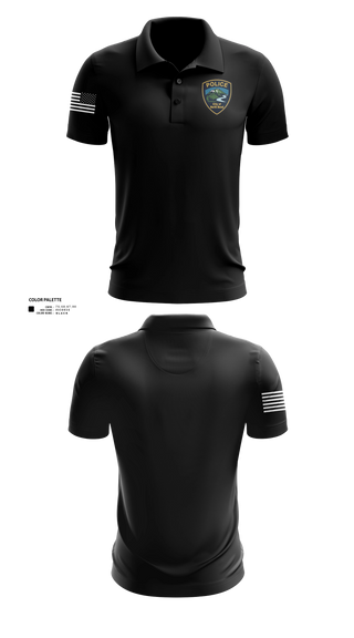 Short Sleeve Performance Polo, North Bend PD, Police, Teamtime, Team time, sublimation, custom sports apparel, team uniforms, spirit wear, spiritwear, sports uniforms, custom shirts, team store, custom team store, fundraiser sports, apparel fundraiser