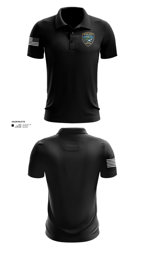 Short Sleeve Performance Polo, North Bend PD, Police, Teamtime, Team time, sublimation, custom sports apparel, team uniforms, spirit wear, spiritwear, sports uniforms, custom shirts, team store, custom team store, fundraiser sports, apparel fundraiser