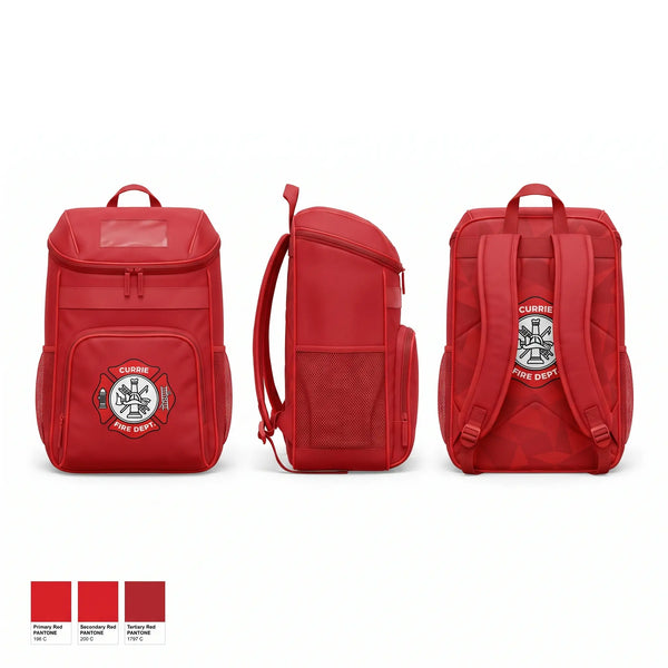 Gear Bag, Currie Fire Drpartment, Fire Department, Teamtime, Team time, sublimation, custom sports apparel, team uniforms, spirit wear, spiritwear, sports uniforms, custom shirts, team store, custom team store, fundraiser sports, apparel fundraiser