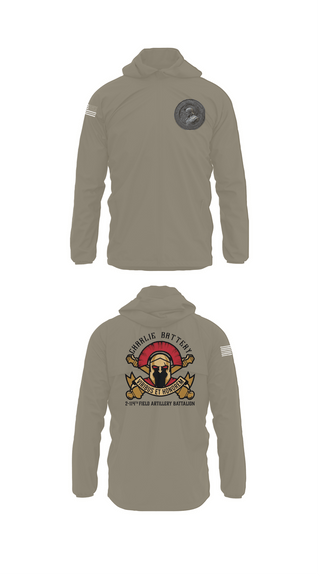 Windbreaker, Charlie Battery 2-114th FA, , Teamtime, Team time, sublimation, custom sports apparel, team uniforms, spirit wear, spiritwear, sports uniforms, custom shirts, team store, custom team store, fundraiser sports, apparel fundraiser